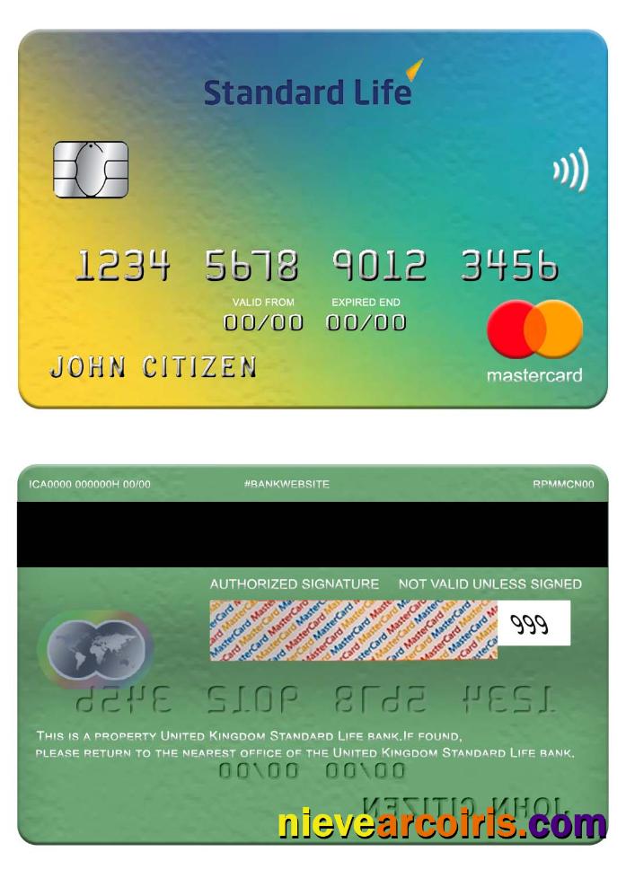 United Kingdom Standard Life bank mastercard